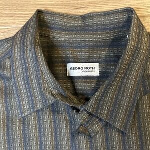 VINTAGE GEORG ROTH OF GERMANY STRIPED SHIRT SIZE XL